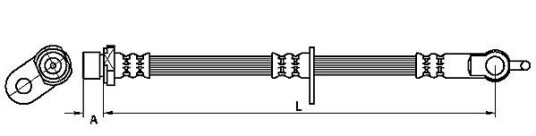 Bremseslange METZGER 4110115