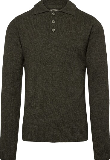 Blend Bhbranko Polo Knit   DEEP DEPTHS MELANGE   L