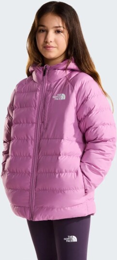 The North Face G Reversible Perrito Hooded Jacket   Purple   S