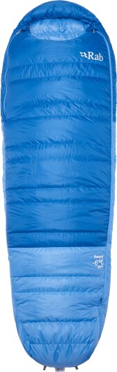 Rab Sovepose Dame Ascent -6C/20F Dark Bluebird/Bluebird1, Long Left Zip