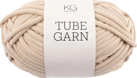 Kort og Godt Tubegarn 4mm Beige 7729, 100g