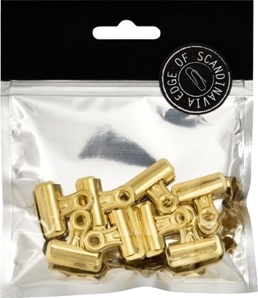Edge Edge Of Scandinavia Bulldogklemmer 25Mm 8St Guld 6 Stk.