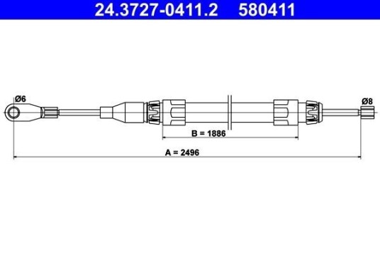 Bremsewire ATE 24.3727 0411.2