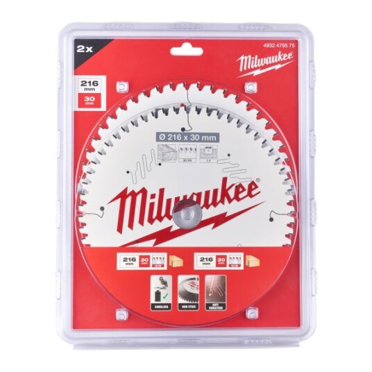 Milwaukee 4932479575 Sagblad Ø216/30 mm 48/60T Maskintilbehør & forbruk