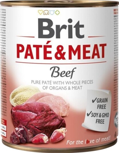 Brit Isk Hermetikk Med Paté Og Kjøtt Oksekjøtt 800 G Brit Isk Hermetikk Med Paté Og Kjøtt Oksekjøtt 800 G