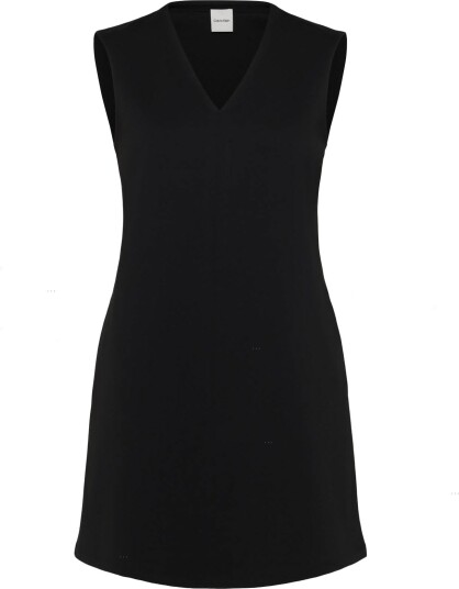 Calvin Klein Sl Interlock V Neck Mini Dress Black M