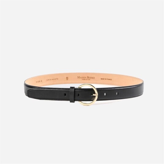 Smooth Leather Belt - Noir Smooth Leather Belt - Noir