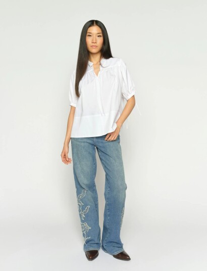 MOS MOSH Mmrelee Blossom Jeans Blue 33 Short