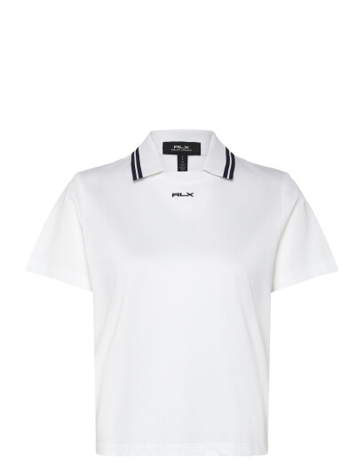 Ralph Lauren Golf Jersey Layered Collar Polo Shirt White L