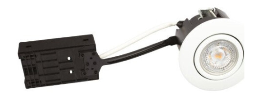 Scan Products 10-pakning Luna Hurtiginstallasjon GU10 5W 940 410lm IP44 matt hvit
