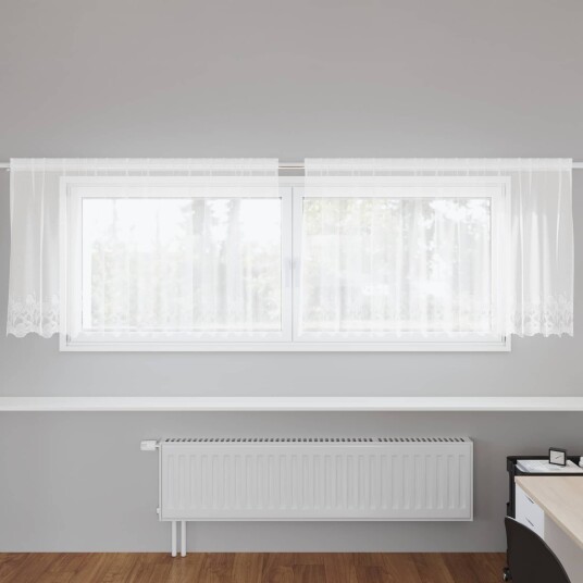  Gardiner med gardiner Hvit 300 x 120 cm Polyester