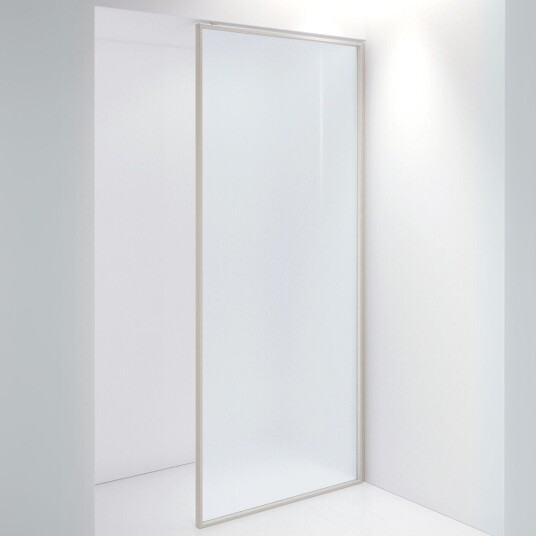 INR Iconic Nordic Rooms Dusjvegg Edge 20 Plus Måltlpasset / Stone Frostet Glass