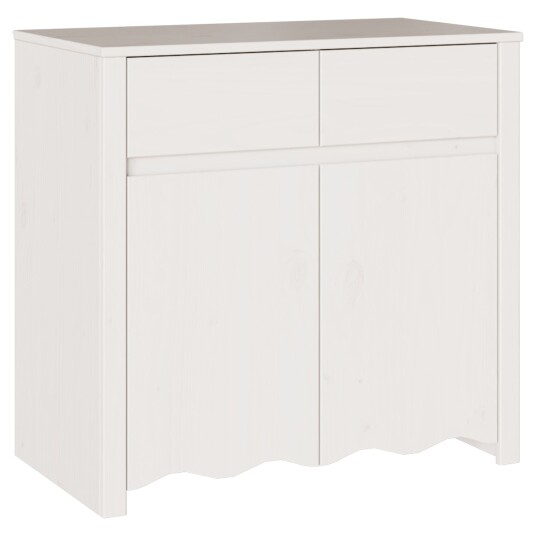 Serviesskap Hvit 79 x 43 x 75.5 cm Massivt furutre