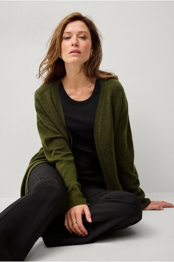 Ellos Collection Strikket cardigan Grønn
