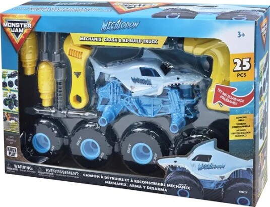 Monster Jam Mechanix 1:18 Build N Rebuild Megalodon Monster Jam Mechanix 1:18 Build N Rebuild Megalodon
