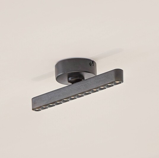 Lindby LED-spotlight Eldrin svart 1 lyskilde lyspunkter