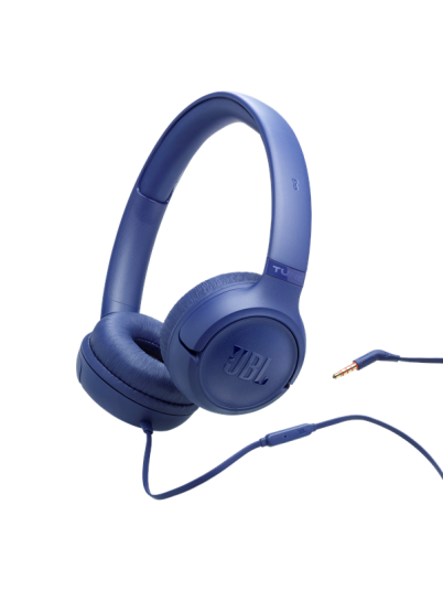 JBL Tune 530 Wired On ear Headphones Blue JBL Tune 530 Wired On ear Headphones Blue