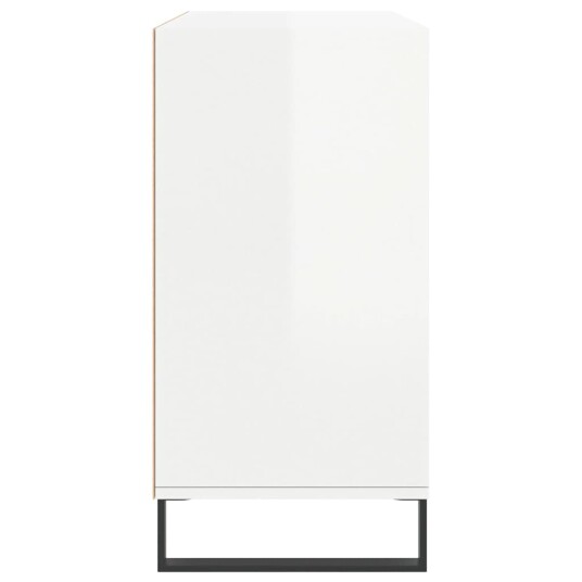 vidaXL Skjenk høyglans hvit 103,5x35x70 cm konstruert tre