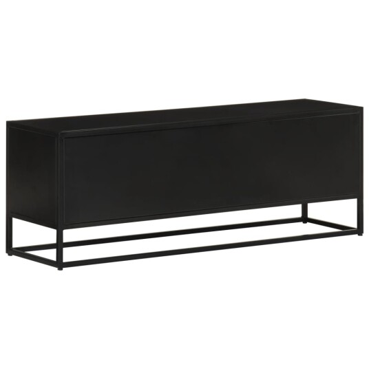 vidaXL TV-benk 110x30x40 cm heltre mangotre og jern
