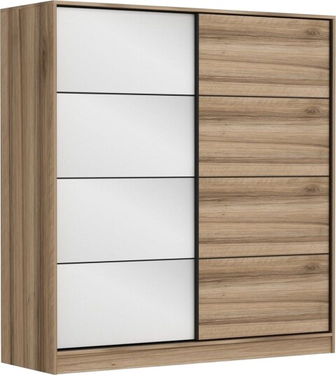 Fruitland Garderobe 220 cm - Hvit / Brun / Eik