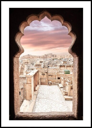 India Jaisalmer City & Fort At Sunset Plakat Plakat / 100x150cm India Jaisalmer City & Fort At Sunset Plakat Plakat / 100x150cm