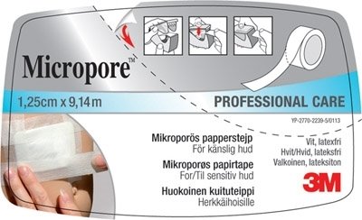 Micropore 1,25cmx9,14m disp hv Micropore 1,25cmx9,14m disp hv