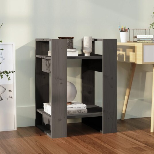 vidaXL Bokhylle/romdeler gr? 41x35x57 cm heltre furu