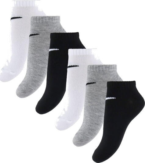 Nike 6N-6Pk No Show Sock Grey 27-35