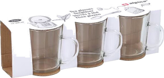 Alpina Tekopper i glass 3-pak