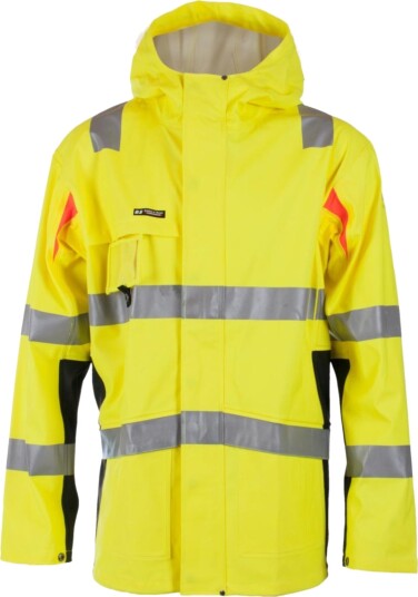 Bekken & Strøm Regnjakke Pu/Pvc Bergset Kl. 3 Gul 2XL