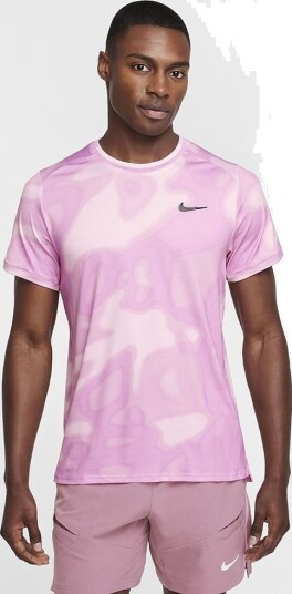 Nike M Court Dri FIT Advantage Top Print Red L
