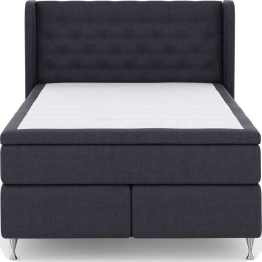 Select No 6 Komplett Sengepakke 160x200 Fast Watergel - Blå/Sølvben