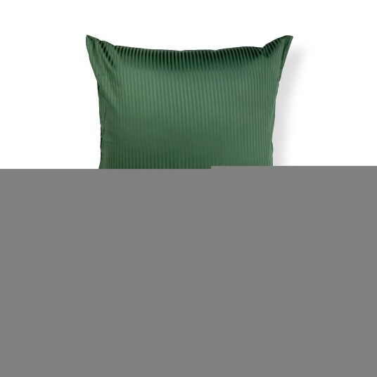 ByBorg Sengetøy - 100% egyptisk bomull - 200x220 cm - Mørkegrønn - Jacquard vevd sengesett fra By Borg