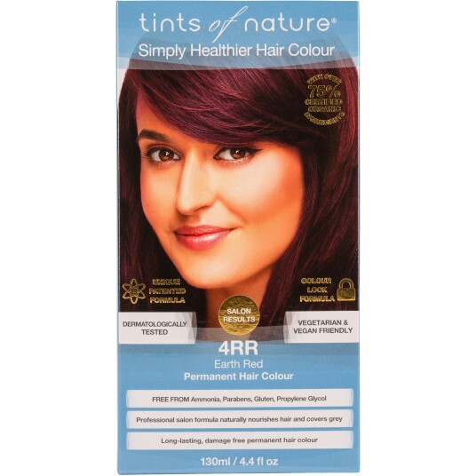 Tints of Nature Earth Red Permanent Hair Colour 4RR  130 ml