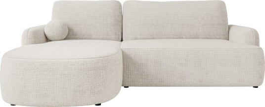 Branrel 3 seters sofa med divan hvit