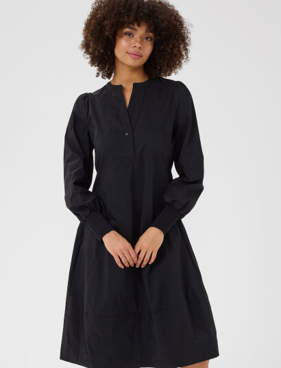 Culture Cuantoinett Rib Dress - Black - M