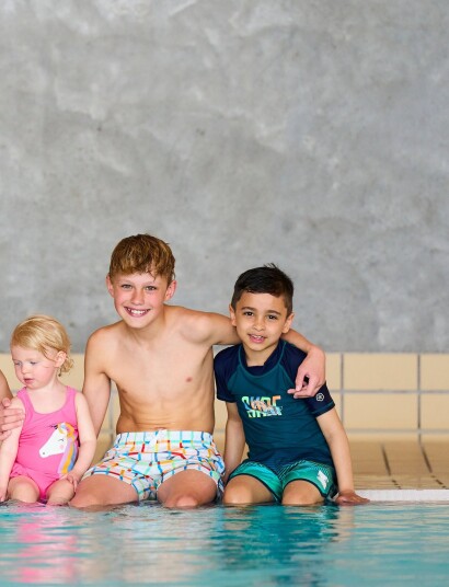 Color Kids Swim Long Shorts Aop Green 110