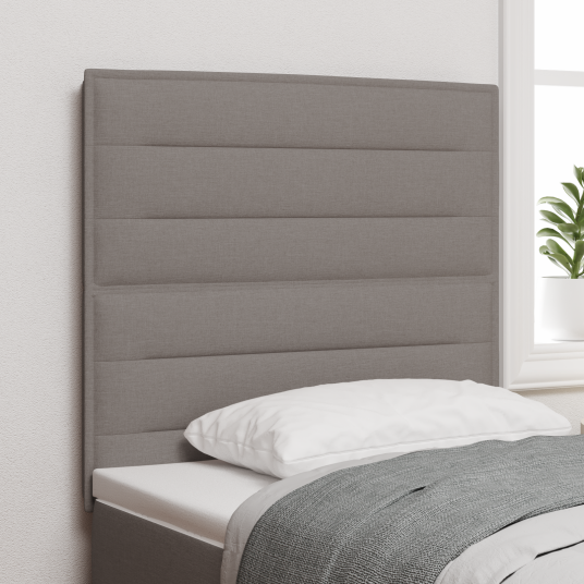 LED Hodegjerde Linjedesign Taupe 80 cm Stoff