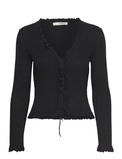 A-View Fabian Tie Cardigan - Black - 34