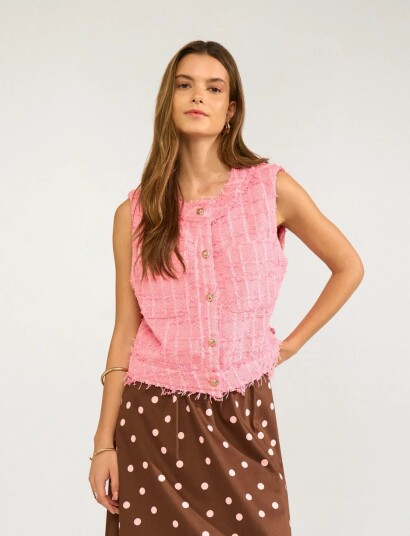 Nümph Nukamilla Vest   Pink   44
