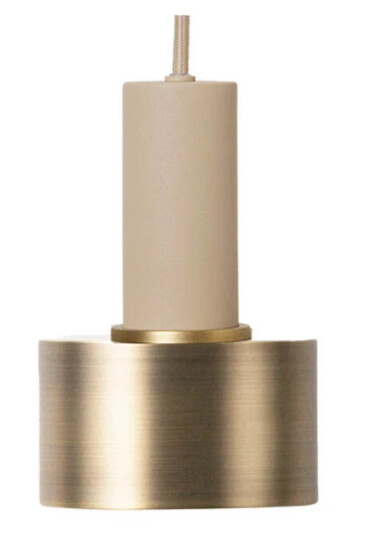 ferm LIVING Collect Pendel Disc Low Brass/Cashmere