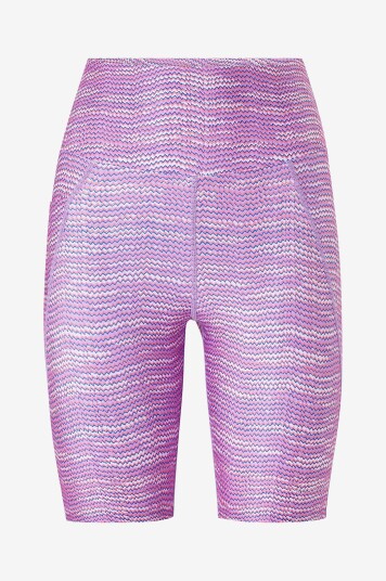 Röhnisch   Treningstights / sykkelshorts Flattering Printed Bike Tights   Lilla