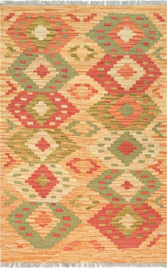 Orientalsk Teppe Vegi Kelim Hand Woven 54 x 86 cm Størrelse: 54 x 86 cm