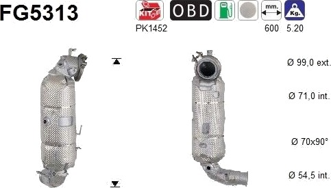AS FG5313 Partikkelfilter AS FG5313 Partikkelfilter