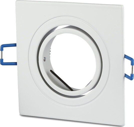 V Tac GU10 innfellingsspot Kvadratisk hvit aluminium hull: Ø7,5 cm mål: 9,1 x 9,1 cm V Tac GU10 innfellingsspot Kvadratisk hvit aluminium hull: Ø7,5 cm mål: 9,1 x 9,1 cm