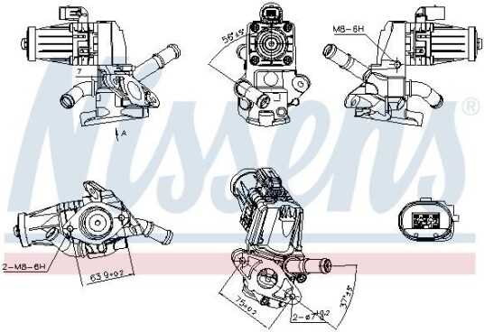 EGR Ventil NISSENS 98238 EGR Ventil NISSENS 98238