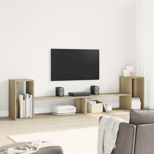 TV-benker 2 stk sonoma eik 100x30x50 cm konstruert tre 8721012496972 TV-benker 2 stk sonoma eik 100x30x50 cm konstruert tre 8721012496972