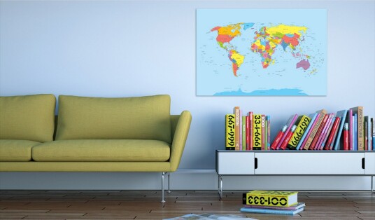 Tavle Rainbow Geography 120X80 Artgeist sp. z o. o.