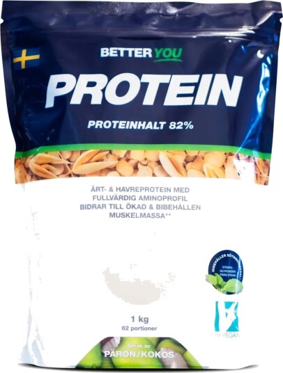 Better You Ärt och havreprotein Päron Kokos 1000 g Better You Ärt och havreprotein Päron Kokos 1000 g