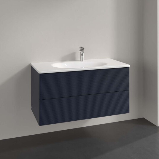 Villeroy & Boch Antao Servantskap med 2 skuffer 98,8x49,6x50,4 cm m/lys Blå Matt
